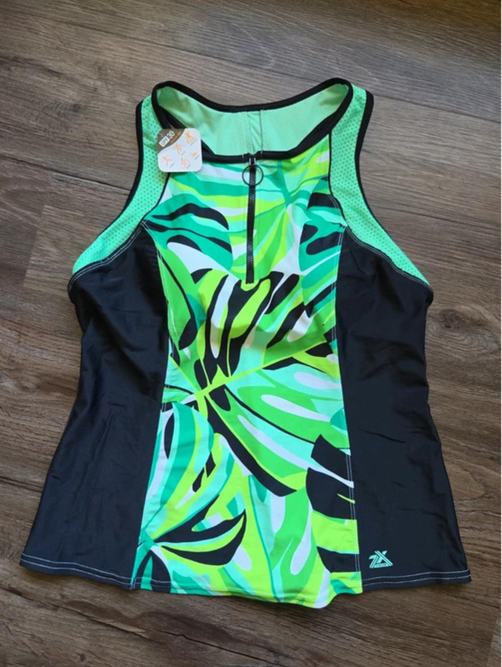 Nwt zeroxposure quick dry athletic swim tank Xl